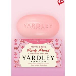 NIB! Yardley London "Pretty & Pink” Party Punch Nourishing Bath Bar 4.0 Oz